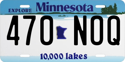 MN license plate 470NOQ