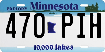 MN license plate 470PIH