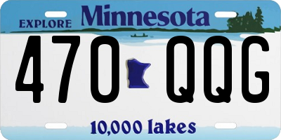 MN license plate 470QQG