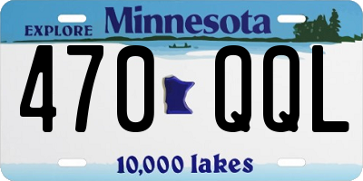 MN license plate 470QQL