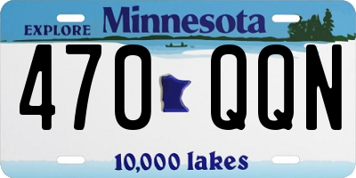 MN license plate 470QQN