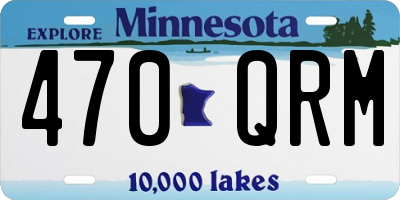 MN license plate 470QRM