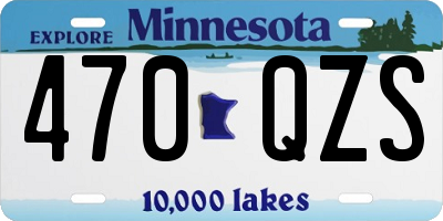 MN license plate 470QZS