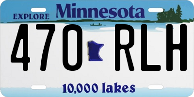 MN license plate 470RLH
