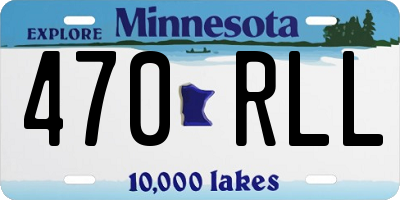 MN license plate 470RLL