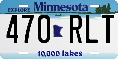MN license plate 470RLT