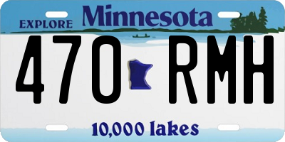 MN license plate 470RMH