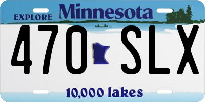 MN license plate 470SLX