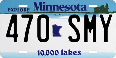 MN license plate 470SMY