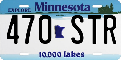 MN license plate 470STR
