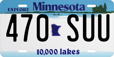 MN license plate 470SUU