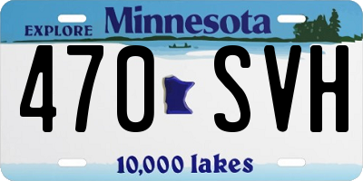 MN license plate 470SVH