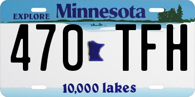 MN license plate 470TFH