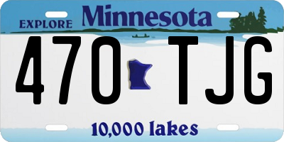 MN license plate 470TJG