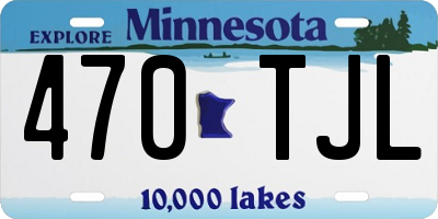 MN license plate 470TJL