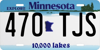 MN license plate 470TJS