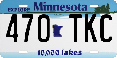 MN license plate 470TKC