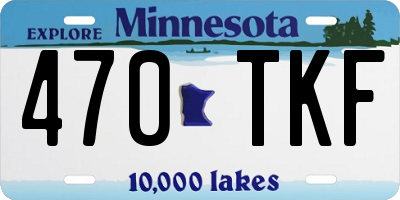 MN license plate 470TKF