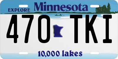 MN license plate 470TKI