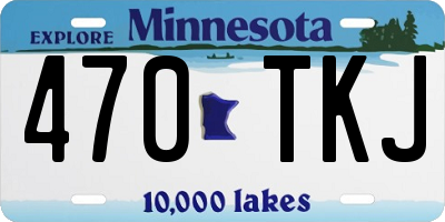 MN license plate 470TKJ