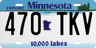 MN license plate 470TKV