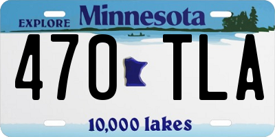 MN license plate 470TLA