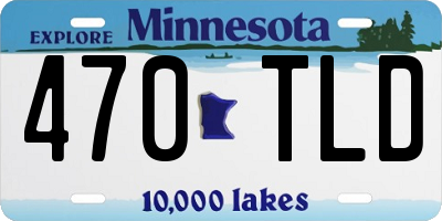 MN license plate 470TLD