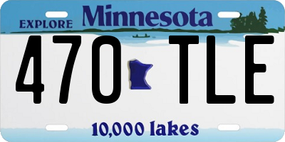 MN license plate 470TLE
