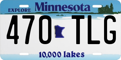 MN license plate 470TLG