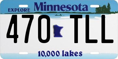 MN license plate 470TLL