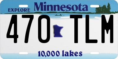 MN license plate 470TLM