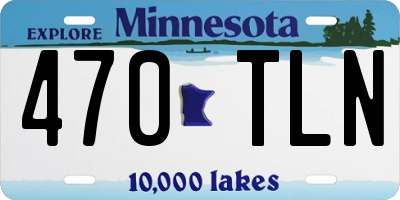 MN license plate 470TLN