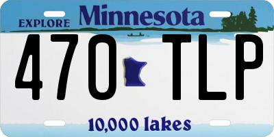 MN license plate 470TLP