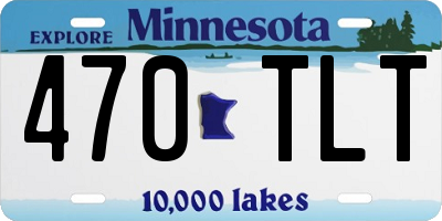 MN license plate 470TLT