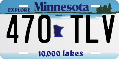 MN license plate 470TLV