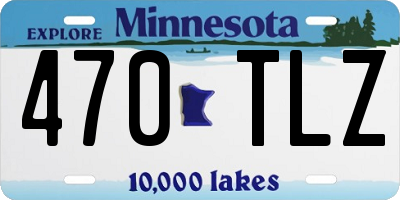 MN license plate 470TLZ