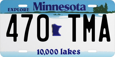 MN license plate 470TMA