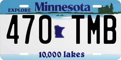 MN license plate 470TMB