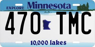 MN license plate 470TMC