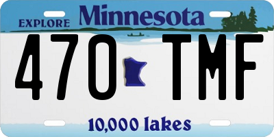 MN license plate 470TMF