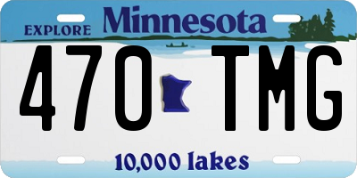 MN license plate 470TMG
