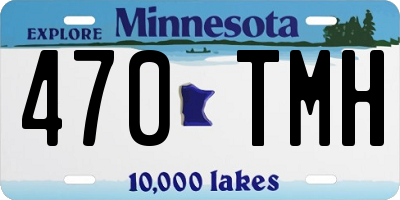 MN license plate 470TMH
