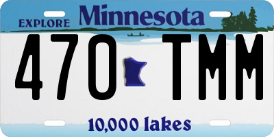 MN license plate 470TMM