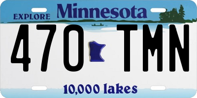 MN license plate 470TMN