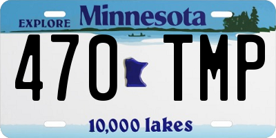 MN license plate 470TMP