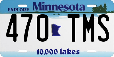 MN license plate 470TMS