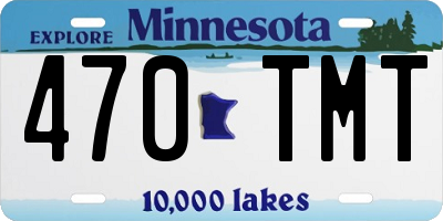 MN license plate 470TMT