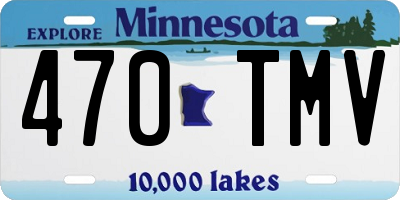 MN license plate 470TMV