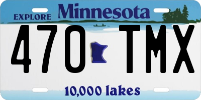 MN license plate 470TMX