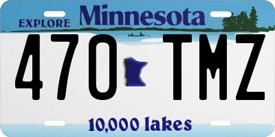 MN license plate 470TMZ